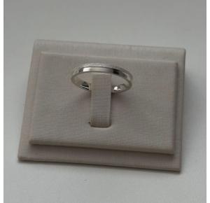 Aliança 4mm em Prata 925 Metade Fosca Metade Lisa